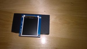 Assembled device, from the front