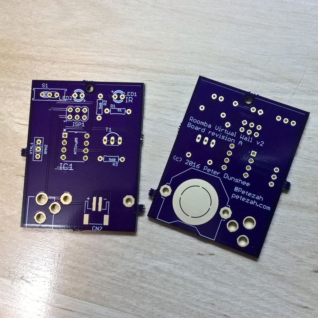 Roomba Virtual Wall Rev A PCBs from OSH Park